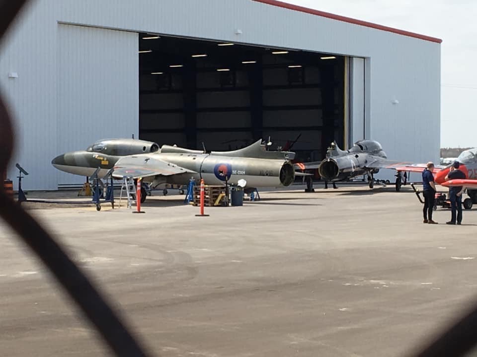 ITPS London hangar with jets